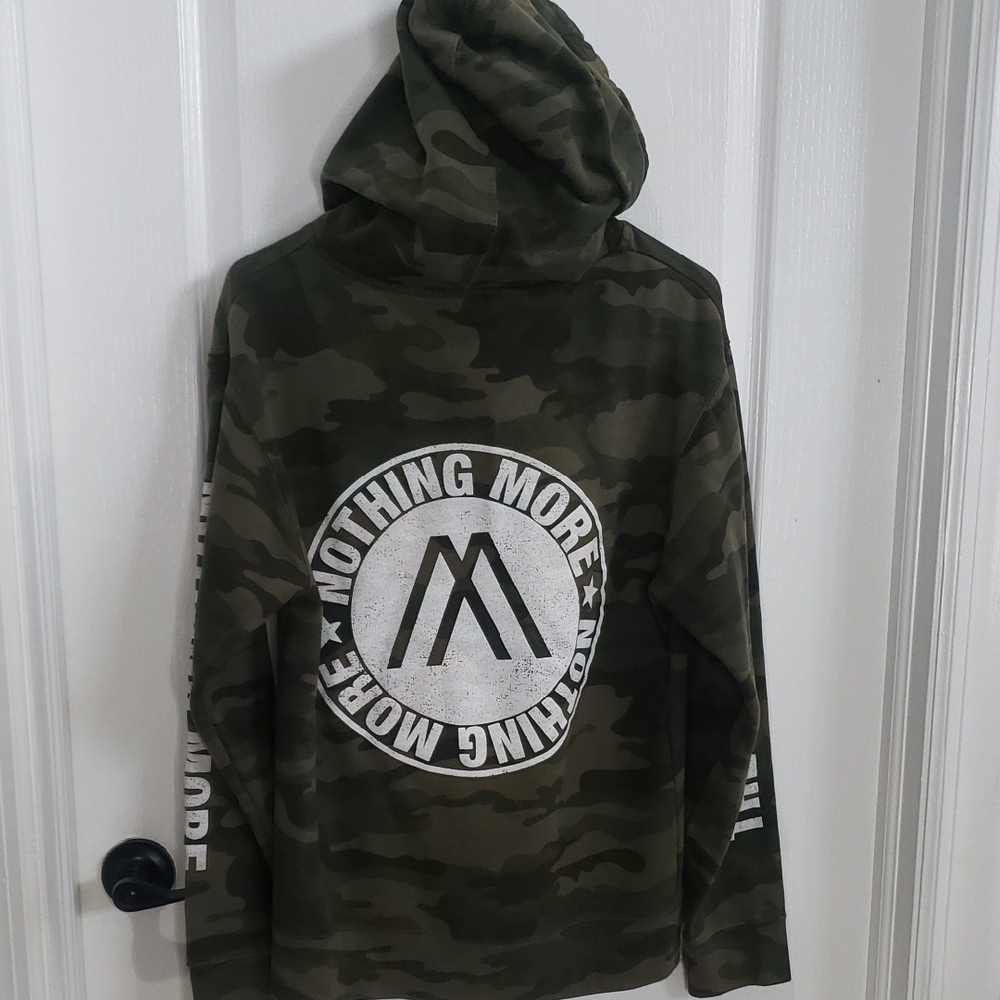 Nothing More Rock Band Camouflage Hoodie The Truth Tour Size Small